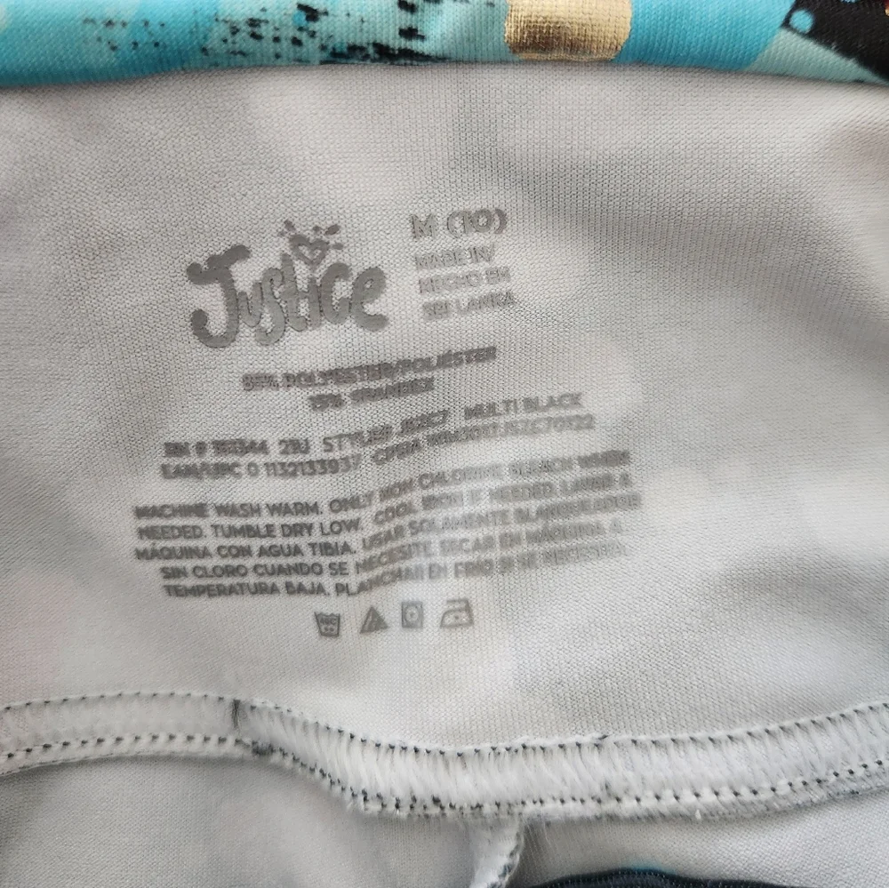 EUC Bundle 3 Justice Active Shorts Gymnastics Dance Side Cinch Tie Size M (10)